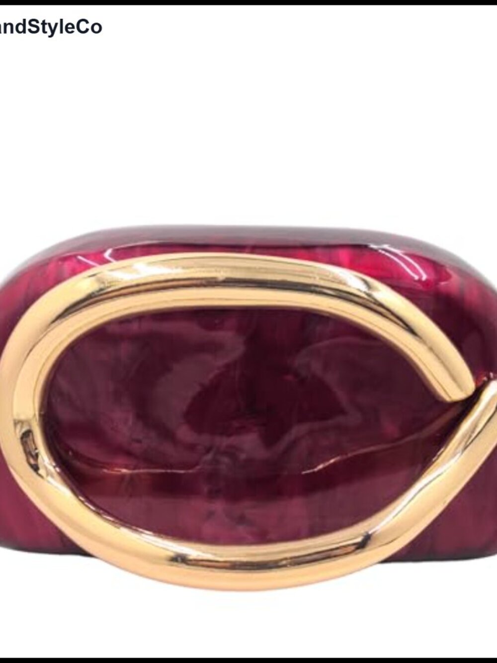 Acrylic Clutch Purse for Women Formal, Mini Hardcase Evening Bag with Metal